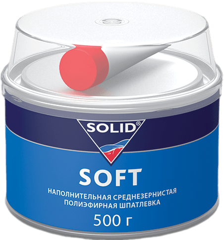 312.0500 SOLID SOFT Наполнительная среднезернистая шпатлевка 500гр