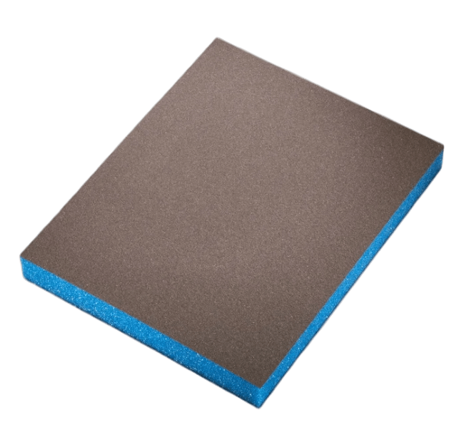 7983 Siasponge flax pad Губка двусторонняя 98*120*13мм Ultrafine P800 синяя