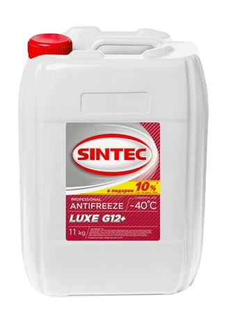 Антифриз Sintec LUXE красно-оранжевый  G12+ 10кг