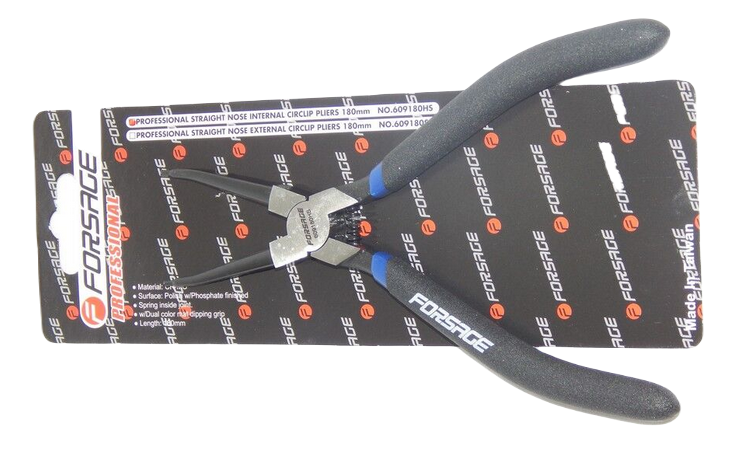 609180HS(Forsage) Съемник стопорных колец (прямой, на сжим) 180мм